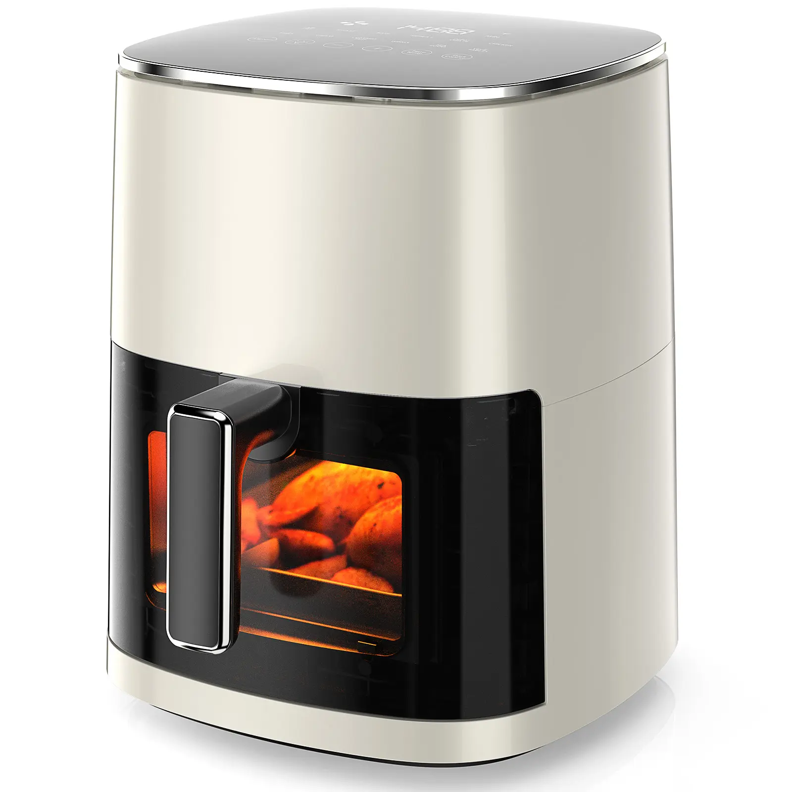 Sweet Furniture S - Air Fryer 6 Quart Capacity with Window Square Air Fryer 12-in-1 Air Fry, Roast, Reheat, Dehydrate, Bake, Steam with 400F