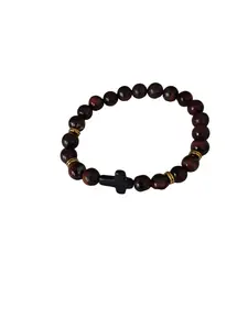 Beaded Cross Bracelet