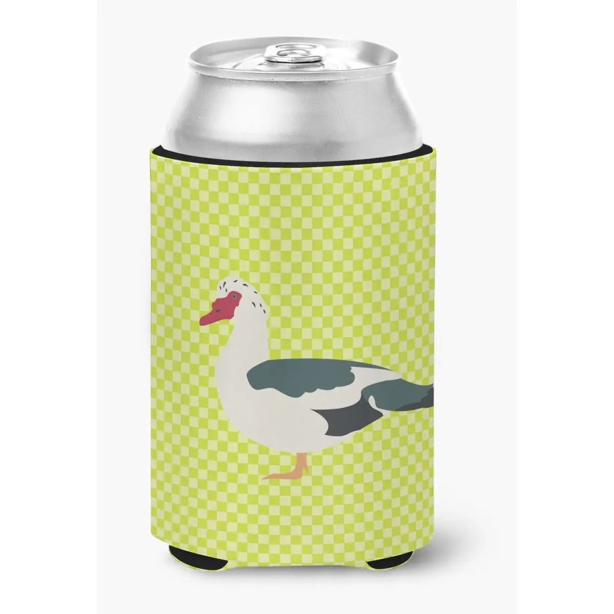 Stylish Duck Print Insulated Can Coozie Drinkware Accessory - Fade Resistant, Permanently Dyed, Fits Cans or Bottles