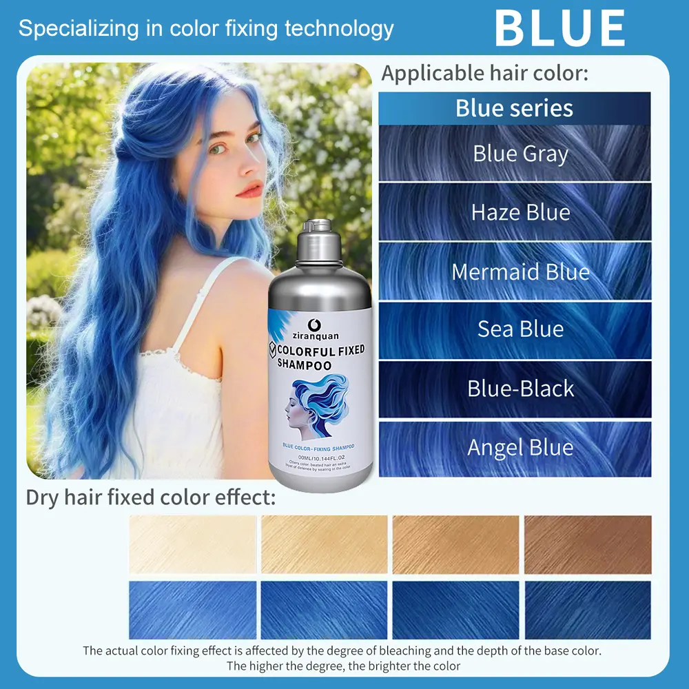 Color-Lock Shampoo (Includes 30ml Hair Mask)| Blue Hair Color