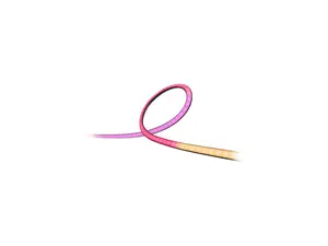 Philips Hue Play Gradient 75" TV LED Backlight Lightstrip, Flowing Multicolor Effect, Surround Lighting for Home Theater, Sync with Movies, Music and Video Games, Requires Hue Bridge and HDMI Sync Box