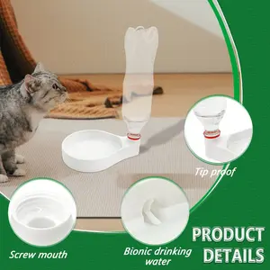 Electric Automatic Pet Watering System, Gravity-Fed Drinker for Cats, Small Dogs, Rabbits, Birds, Convenient & Reliable Hydration Solution