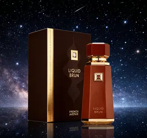 Fragrance World French Avenue Liquid Brun Eau de Parfum 100ml | Woody Spicy Luxury Men’s Fragrance | Long-Lasting Sophisticated Masculine Scent