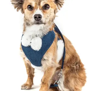 Pet Life  Luxe 'Pom Draper' 2-In-1 Adjustable Fashion Dog Harness and Leash