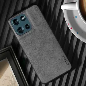Moto G Play 2026 & Moto G 2026 Smartphone Cases, Stylish Luxurious Textile PU Leather Cover, Retro Design for Motorola Phones