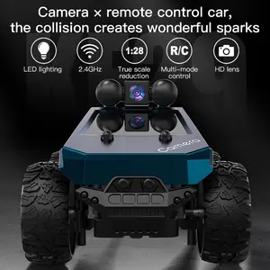 Kf29 Remote Control Car with Camera, High-Speed Off-Road Vehicle, RC Model Car, Full-Scale RC Car with WiFi Transmission, Ideal Gift for Boys