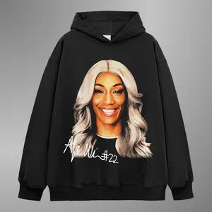 aja-wilson-big-face-hoodie - Vintage Hoodie,Sweatshirt