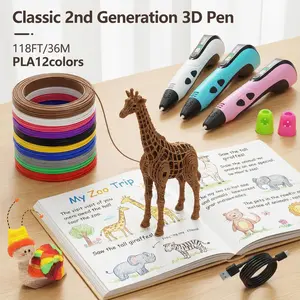 Children's gifts, children's toys Colorful USB-C Charging 3D Printing Pen 3D pen for kids Professional 3D Printing Pen Children's Puzzle DIY Drawing Pen Graffiti Stereoscopic Drawing Latest Upgraded Version Stability