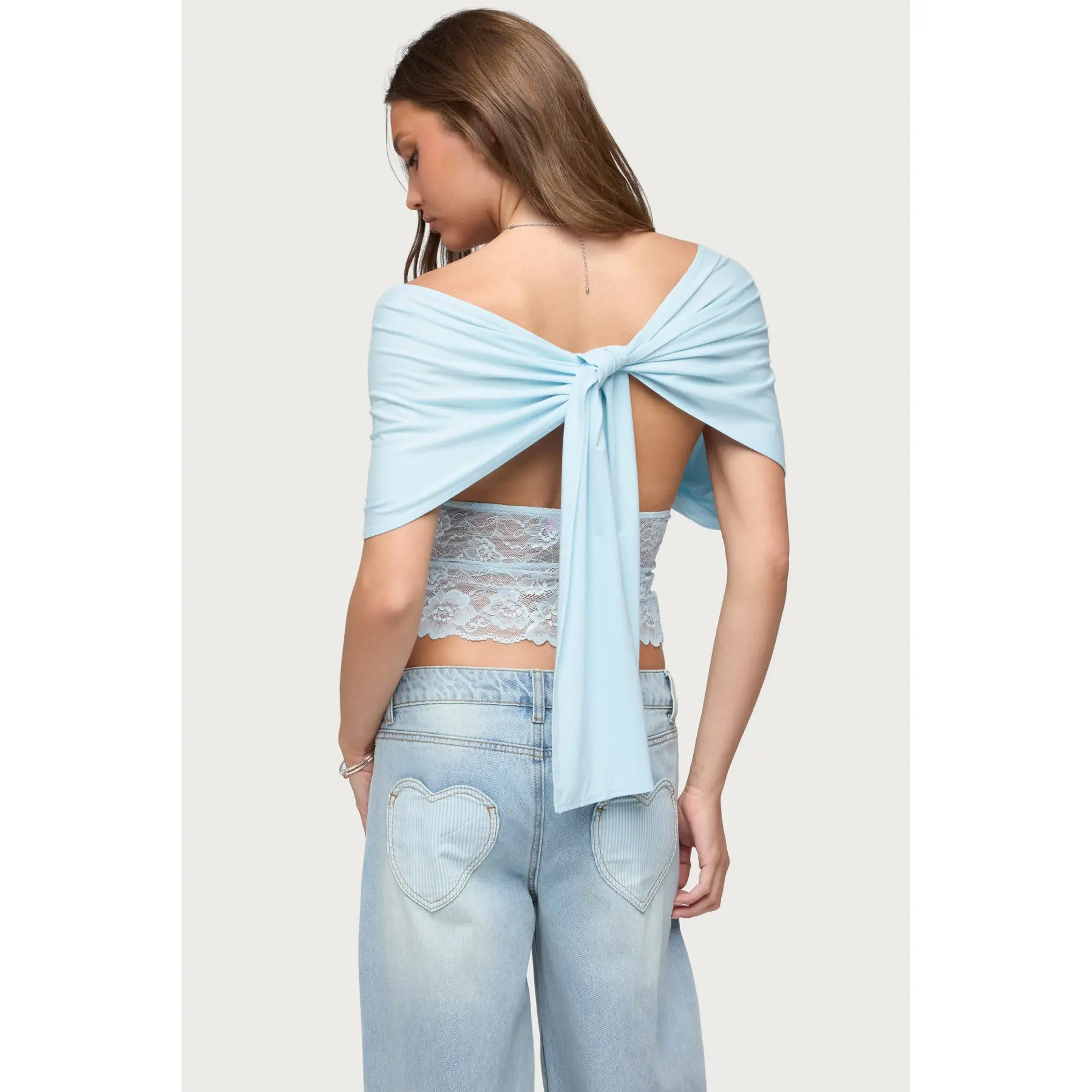 Eloria Lacey Flutter Tie Top