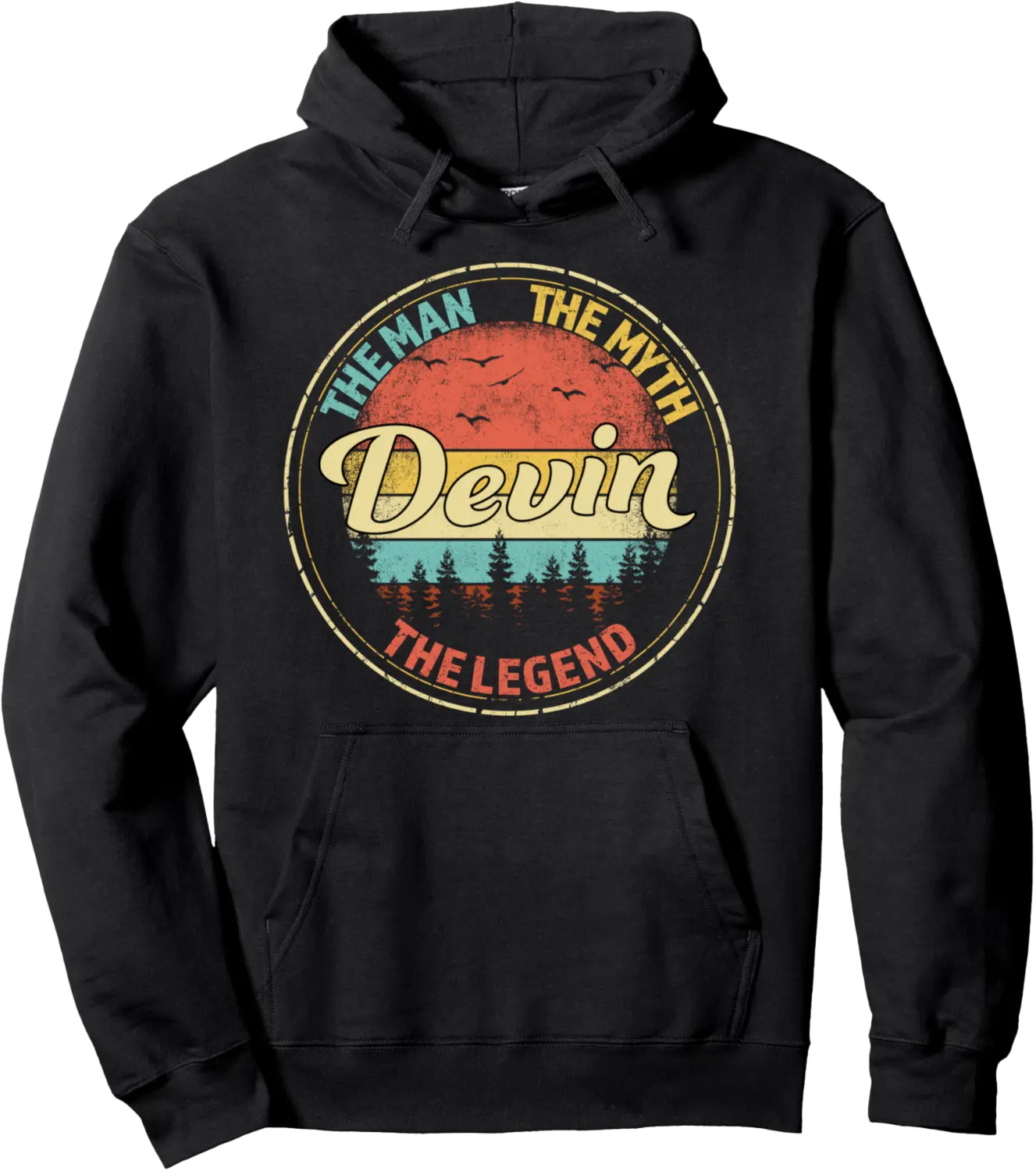 Devin The Man The Myth The Legend Men Personalized Name Pullover Hoodie - Rosazamorap Shop 52B09HMLTCT7