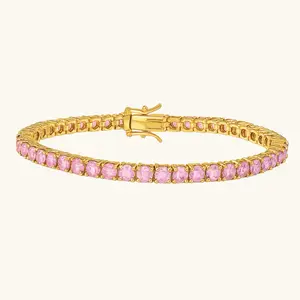 Pink Tennis Bracelet