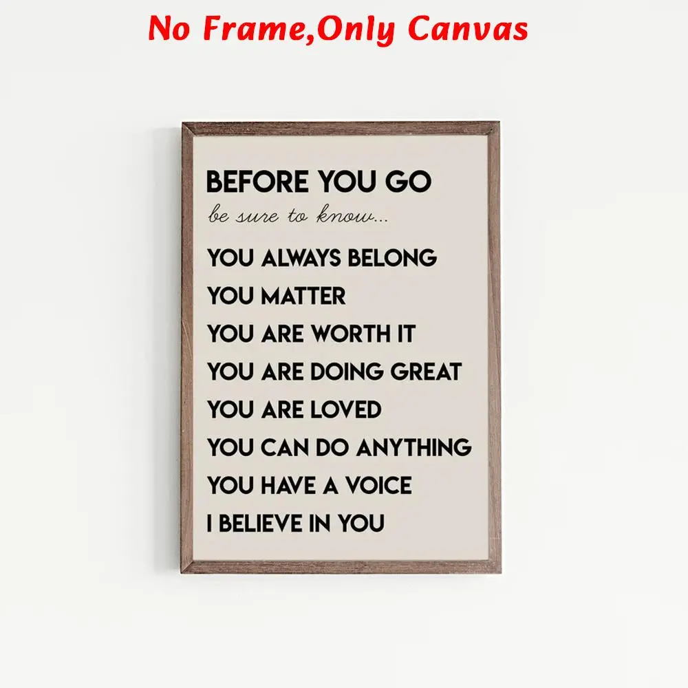 Motivational Quote Pattern Unframed Painting, Unframed Art Print, Canvas Wall Art, Wall Decor for Home Living Room Bedroom Office, Modern Home Decor, Modern Home Decoration, Inspirational Pattern Print, Artwork For Walls