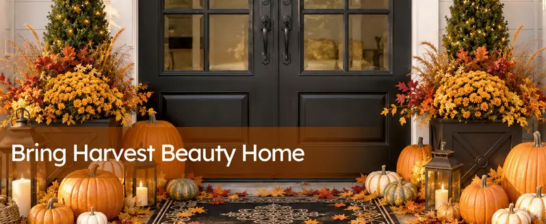 Thanksgiving Fall Wreath with Berries & Leaves, Hook Included, Festive Home Decor for Porch Wall, Room Decor
