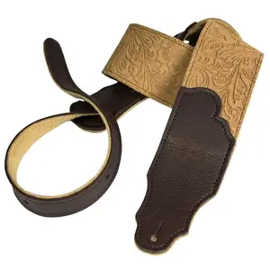 Franklin Strap 2.5" Embossed Caramel/Choc