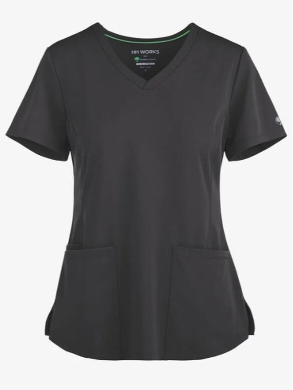 HH Works by Healing Hands Monica Women's 4-Pocket STRETCH V-Neck Scrub Top