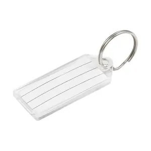 Hillman Metal Silver Labeling/ID Key Ring (Pack of 50).