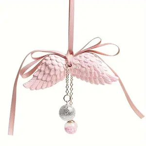 Wing Design Car Hanging Ornament, Car Rearview Mirror Hanging Decoration, Car Interior Decorative, Car Interior Decoration Accessories for Women & Girls, Car Trinkets, Car Interior Accessory