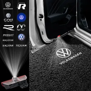 Car Door Welcome Light, Car Decorative Light for Volkswagen TIGUAN 2010-2020 SAGITAR 2006-2024 PASSAT 2011-2024 TOUAREG 2011-2020 CC 2009-2020 TOURAN PHIDEON 2016-2022 EOS 2008-2015 MAGOTAN 2007-2024 PASSAT VARIANT(B8) 2016 GOLF 2010-2024