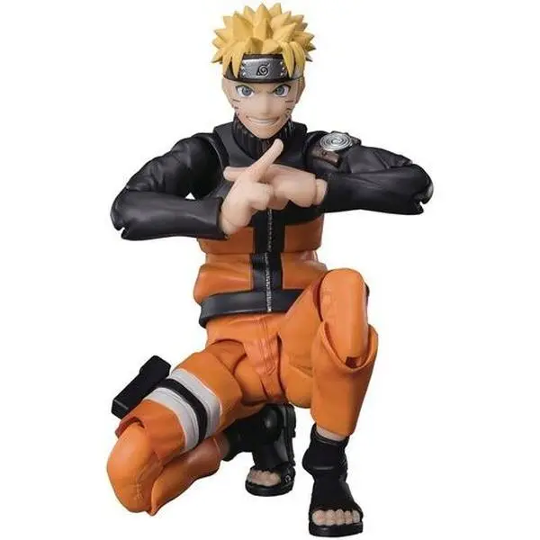 Tamashii Nations - Naruto Shippuden - S.H.Figuarts Naruto Uzumaki The Jinchuriki Entrusted with Hope New Vinyl Figure, TV/Movie Character Collectible, Bandai Licensed