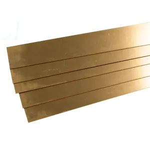 Brass Strip: 0.016" Thick x 1" Wide x 36" Long (5 Pieces)