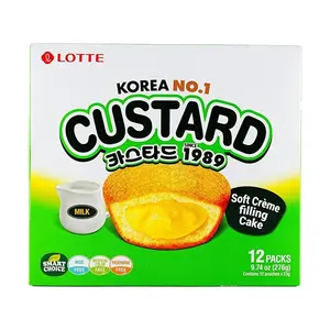 Lotte Custard Cream Cakes - 23g x 12 Pack