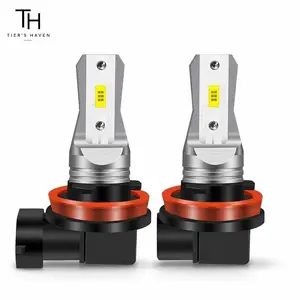 Tier's Haven 2 Pack 9145 H10 LED Fog Light Bulbs, Super Bright 4000LM 6000K Cool White, Plug and Play Replacement for Car DRL Lights
