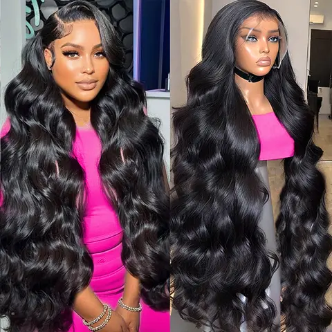 [NEW IN] Yilike 13x6 Lace Front Wigs Human Hair Wig 180% Density Body Wave Lace Front Wigs Human Hair Pre Plucked 13x6 HD Lace Frontal Wigs Human Hair for Black Women Glueless Wigs HD Transparent Lace Frontal Wigs Human Hair with Baby Hair