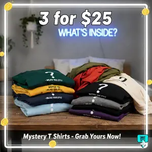 Mystery T Shirts - 3 for $25 - Fast Shipping from USA - Choose Your Theme