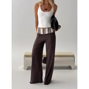 Quenlin Folded Straight Leg Pant Multi
