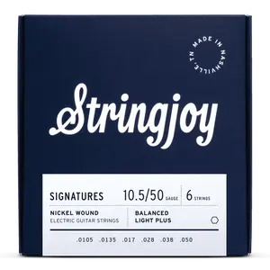 Stringjoy 10.5-50 Balanced Light Plus Gauge Signatures - Nickel Wound Electric Guitar Strings