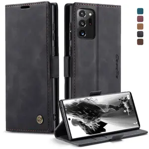 Magnetic Flip Cover for Galaxy Note20 Ultra & Note10 Plus, Card Holder & Stand, Durable Tpu Shockproof Design, Protective Case