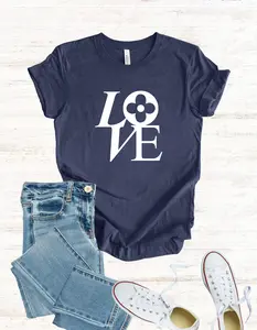 LOVE T-shirt | Graphic Tee | Valentine's Day T-Shirt | Love Day | Casual Short Sleeve Tee | Summer Wear | 100% Airlume Combed Cotton | Premium Fit