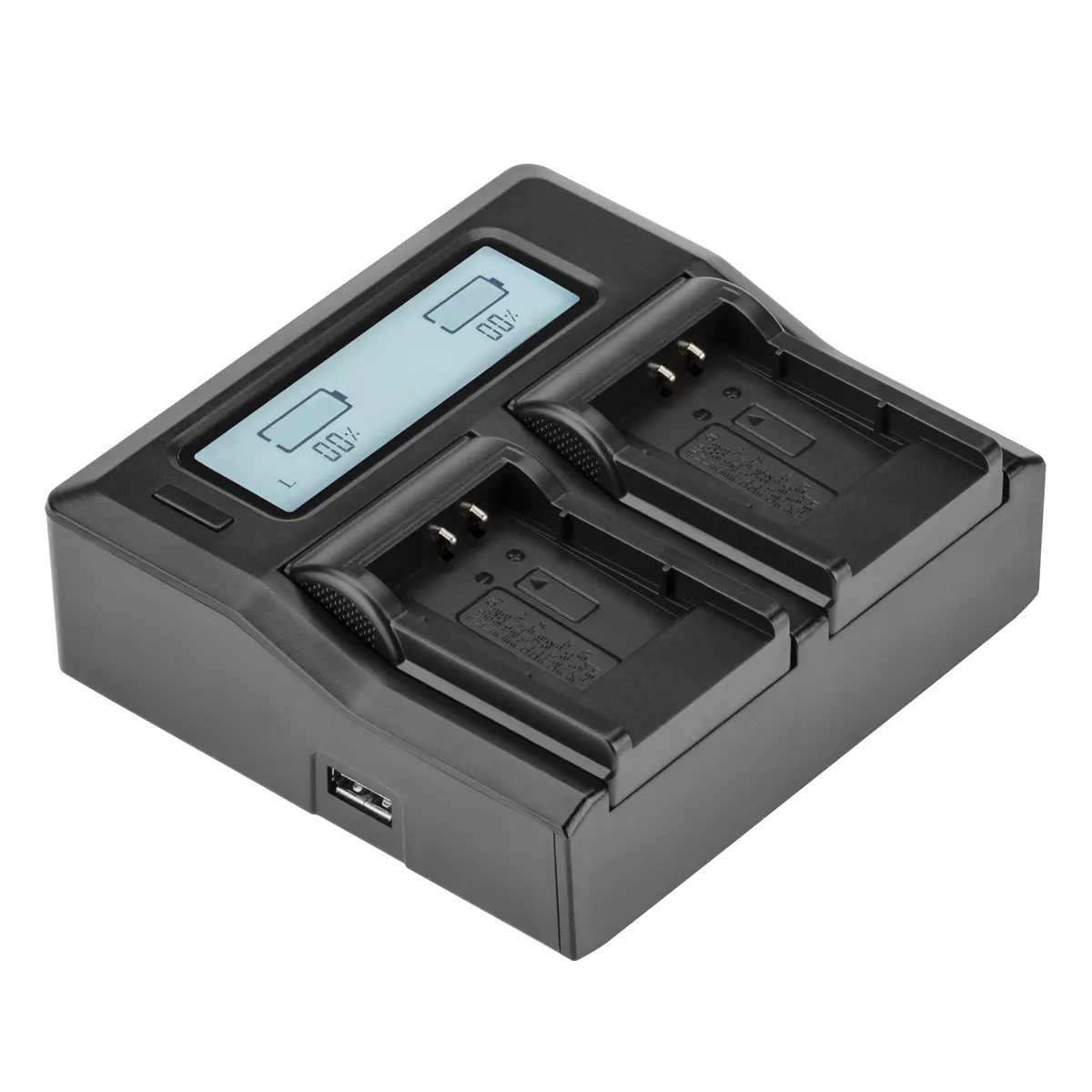 Durable Dual Smart Camera Charger with LCD Screen, Green, for Nikon EN-EL11, Efficient Charging Functionality