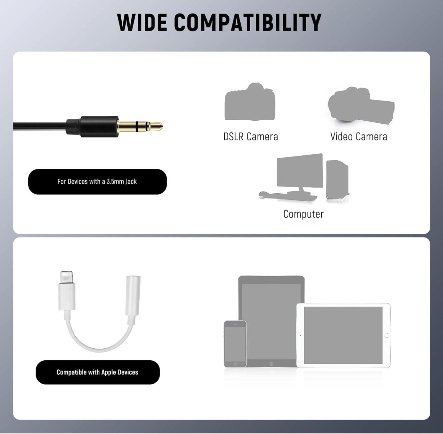 Black Plastic 3.5mm Wired Lavalier Microphone Speech Teaching Sound Amplifier Mic for Phone PC，Wireless Microphones and Systems，Wireless Lavalier Microphones