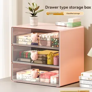 Transparent Drawer Storage Box, Home Classification Cabinet, Simple Display Rack, Desktop Organization Tool, Small Items Organizer