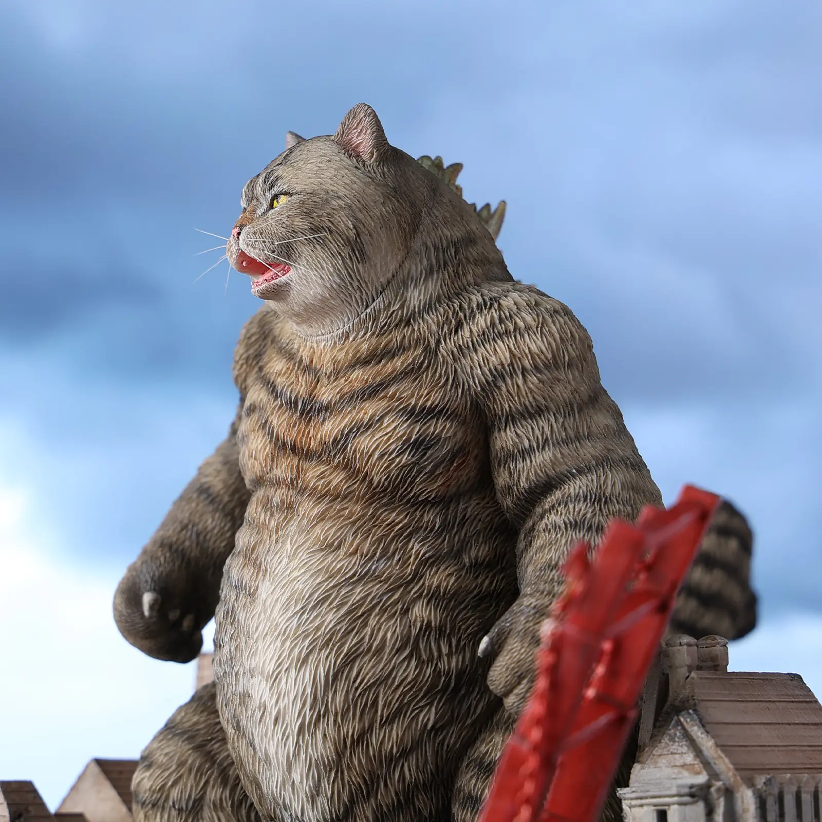 MMOS X JXK Catzilla Figurine for Home Decor Meowzilla Statue