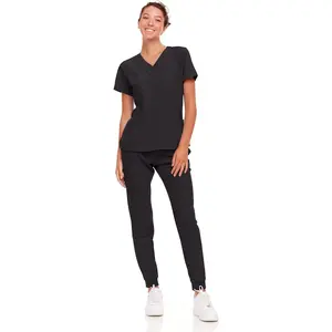 Womens Cool Stretch Jogger Scrub Set with Regular and Petite Sizes
