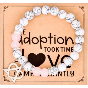 Adoption Bracelet for Celebration Mom Adoptive Family Women Day Symbol Ornament Gifts Foster Mom Jewelry