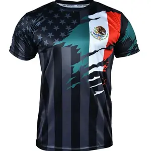 Mexico and USA Flag Mix Soccer Jersey - Men/Women/Unisex shirtslatinas mexicojerseys mexican jersey