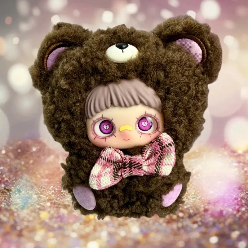 MayMei "Fairytale" May I Love You Unisex Stylish Plush Blind Box Bag Charm KeyChain - Includes Plush, Character Card, Silver Bead Keychain, Bag, Durable Steel Ring, New (Box Damaged)