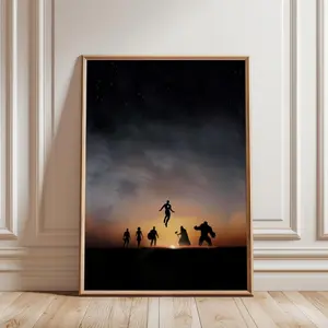 Avengers Movie Poster: Superhero Film Wall Art Print