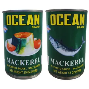 Ocean Brand Mackerel in Tomato Sauce - 2 Pack x 425g each - Salt Added