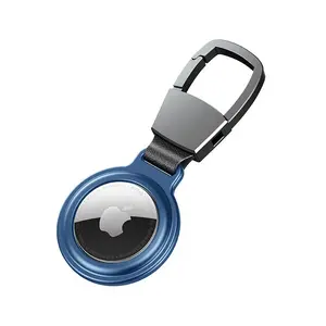 for Apple Airtag Holder Metal Protective Sleeve - Premium Aluminum Cover Airtag Keyring Case for Apple Air tag - Enhanced Protection & Sleek Design - Safeguard Your Airtags with Style