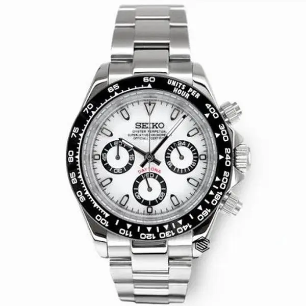 Seiko  Daytona Panda Chronograph Mod Watch