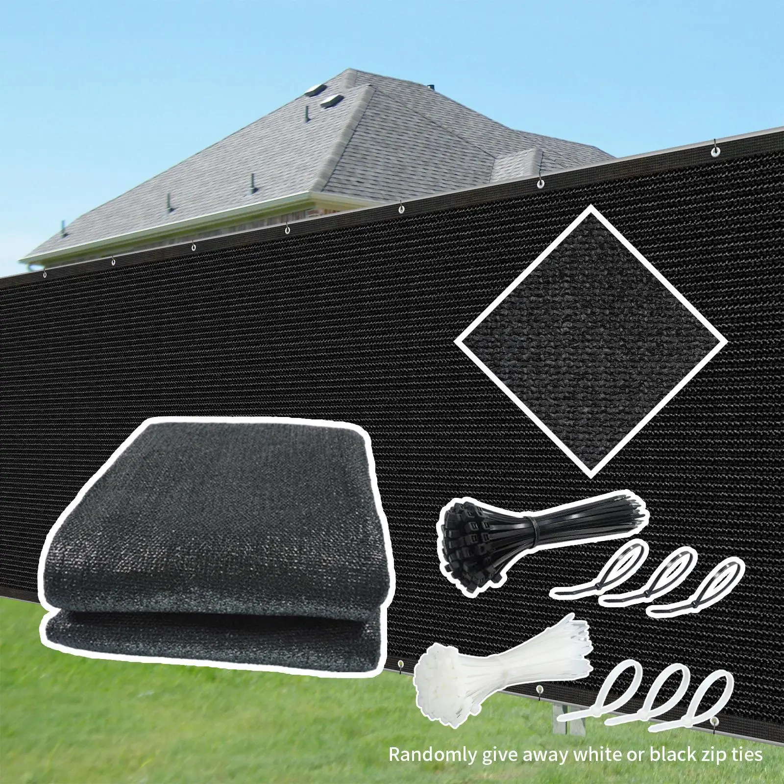 Privacy Fence Screen, Outdoor Fence Privacy Screen, Garden Decor for Patio, Yard, Deck, Balcony, Fence Decoration