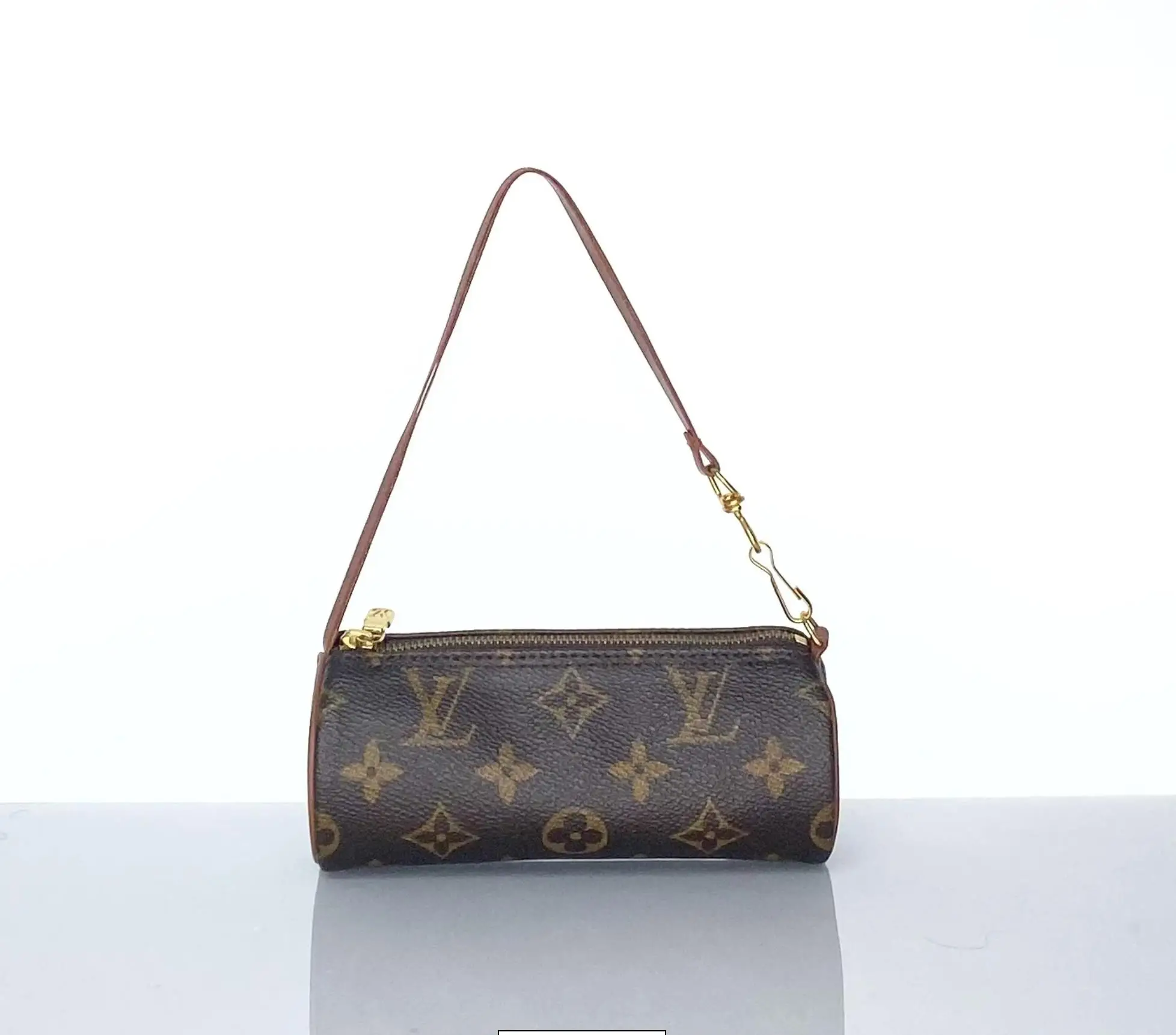 Pre-owned Louis Vuitton Coated Canvas Shoulder Bags Mini Papillon Monogram