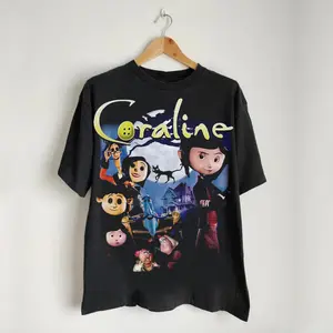 Vintage Coraline T-Shirt, Horror Coraline Tee, Coraline Doll Shirt, Coraline Jones Halloween Shirt