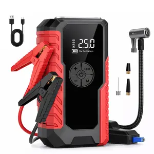 Car Jump Starter with Air Compressor - 12V Battery Booster, Tire Inflator & Power Bank for Gas/Diesel Vehicles