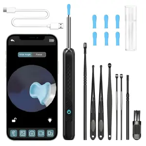 Smart Earwax Remover with Camera, Wireless Ear Canal Cleaner, Compatible with iOS/android, HD Ear Mirror for Clear Ear Care, Family Gift, Earwax Removal Tool