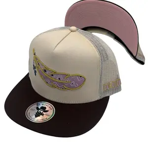 De Rancho Gold Feather Hat (khaki) DR012